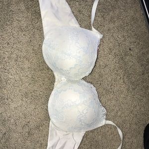 White-Laced bra